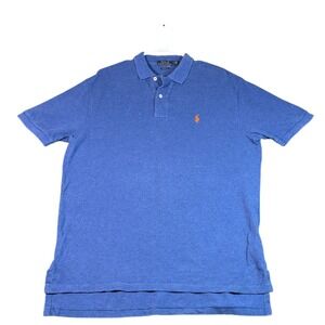 Polo‎ Ralph Lauren Blue Classic Fit Polo Shirt Short Sleeve Casual Mens L